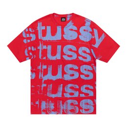 Stussy: Красная футболка 