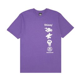 Stussy: Фиолетовая футболка 