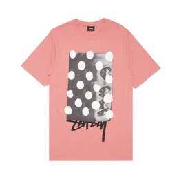 Stussy: Розовая футболка 