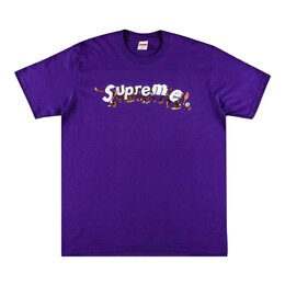 Supreme: Фиолетовая футболка  Apes