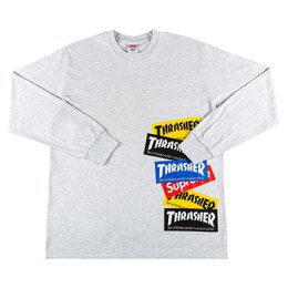 Supreme: Футболка  Thrasher с длинным рукавом