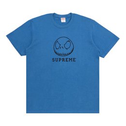 Supreme: Голубая футболка  Skeleton