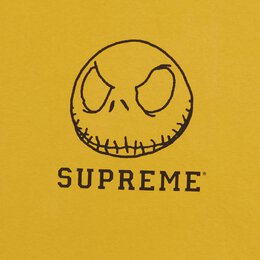 Supreme: Жёлтая футболка  Skeleton