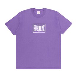 Supreme: Фиолетовая футболка  Warm Up