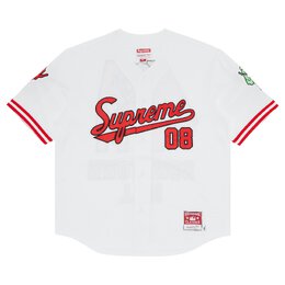 Supreme: Белая майка  Mitchell Ness