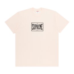 Supreme: Розовая футболка  Warm Up