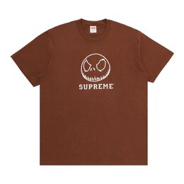 Supreme: Коричневая футболка  Skeleton