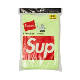 Supreme: Жёлтая футболка  Hanes