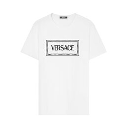 Versace: Белая футболка 