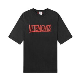 Vetements: Чёрная футболка  World Tour