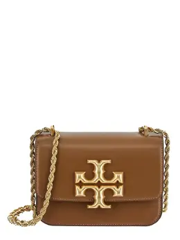 Tory Burch: Коричневая сумка  Eleanor