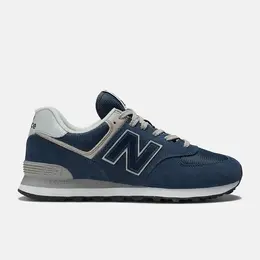 New Balance: Синие кроссовки  574