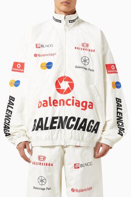 Balenciaga: Куртка Track с принтом