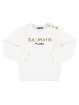 BALMAIN: Хлопковый свитшот 