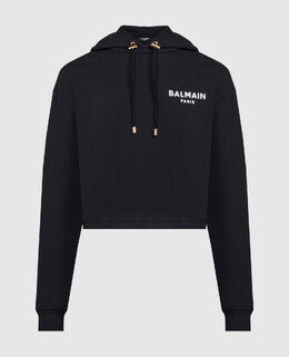 Balmain: Чёрная толстовка 