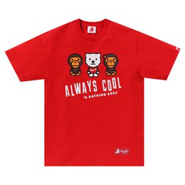 A BATHING APE: Красная футболка 