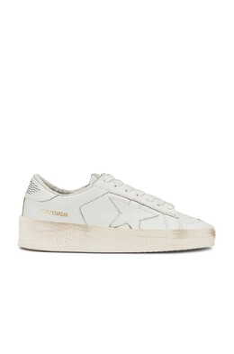 Golden Goose: Белые кроссовки  Stardan