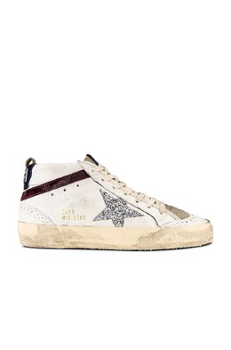 Golden Goose: Белые кроссовки  Mid Star