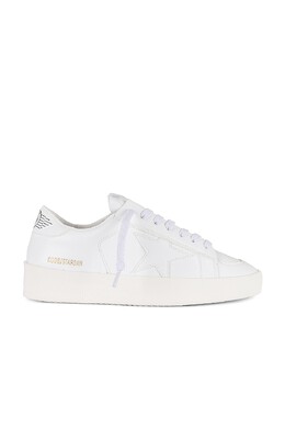 Golden Goose: Белые кроссовки  Stardan