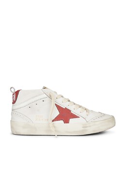 Golden Goose: Белые кроссовки  Mid Star