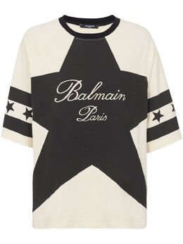 Balmain: Хлопковая футболка