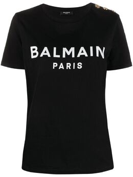 Balmain: Хлопковая футболка 