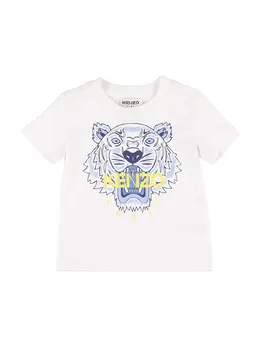 KENZO KIDS: Футболка Tiger с принтом