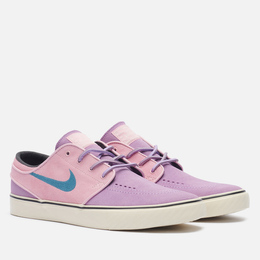 Nike: Фиолетовые кроссовки  Zoom Janoski