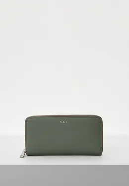 Furla: Кошелёк цвета хаки 