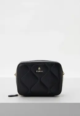Furla: Чёрная сумка 