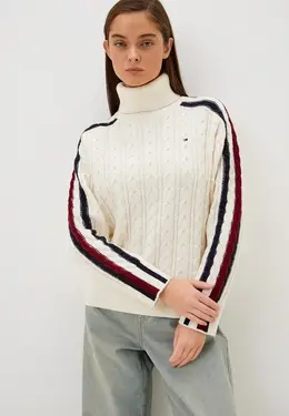 Tommy Hilfiger: Белый свитер 