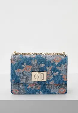 Furla: Синяя сумка 