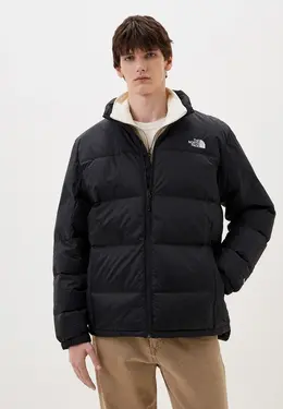 The North Face: Чёрный пуховик 