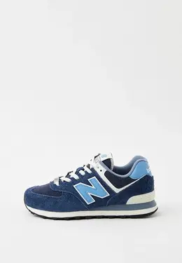 New Balance: Синие кроссовки