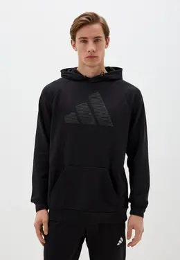 adidas: Чёрная толстовка 