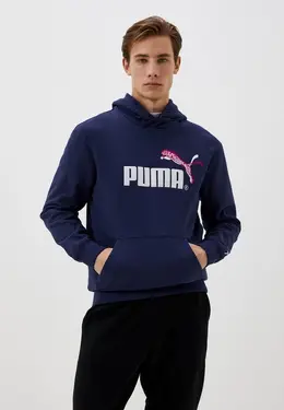 PUMA: Синяя толстовка 