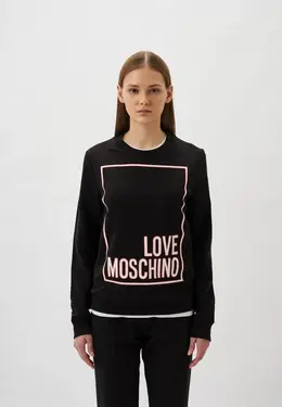 Love Moschino: Чёрный свитшот 