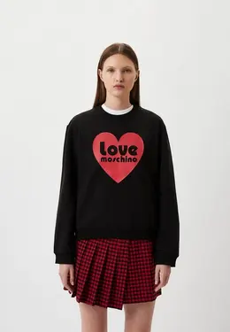 Love Moschino: Чёрный свитшот 