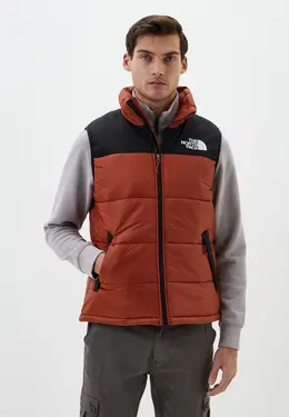 The North Face: Коричневый жилет 