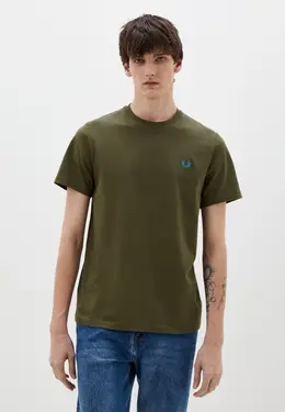 Fred Perry: Футболка цвета хаки 