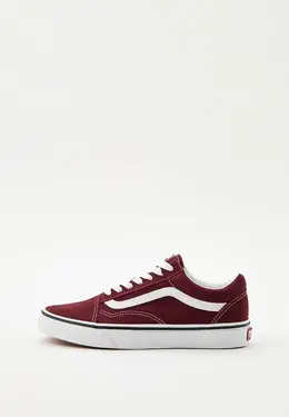 Vans: Бордовые кеды