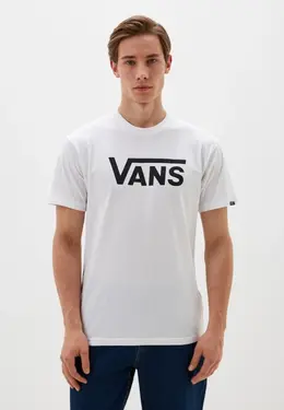 Vans: Белая футболка 