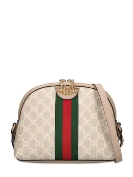 GUCCI: Бежевая сумка Ophidia GG