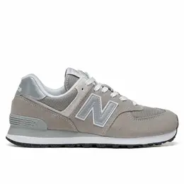 New Balance: Серые кроссовки  574