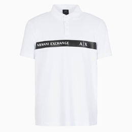 Armani Exchange: Белая футболка 