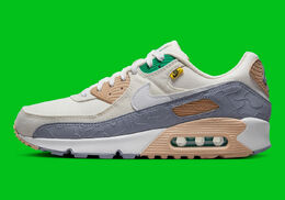 Nike: Коричневые кроссовки Air Max 90 SE