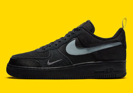 Nike: Чёрные кроссовки Air Force 1 Low