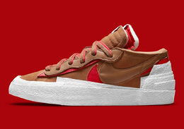 Nike: Коричневые кроссовки Blazer Low