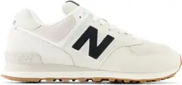 New Balance: Белые кроссовки  574