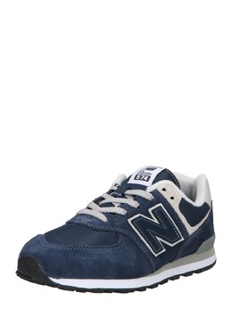 New Balance: Синие кроссовки 